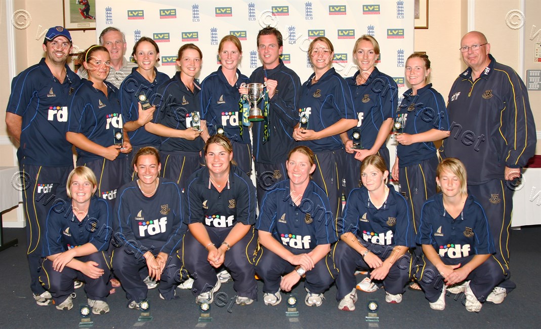 [Sussex Women's Team, County Champions 2008]  Don Miles