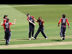 2011 _ Isa celebrates her 100th International wkt